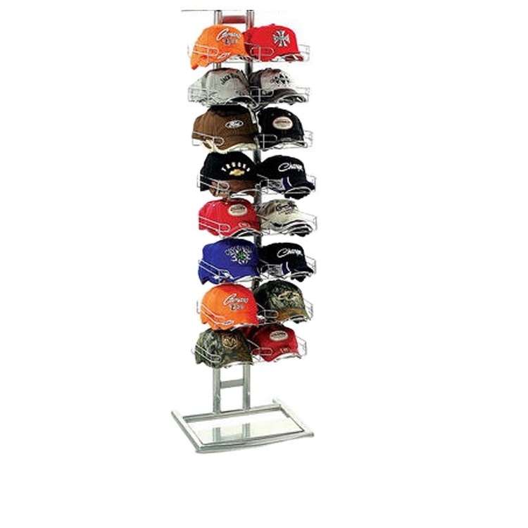 Floor Standing Baseball Cap Display Rack Hats Display Shelf