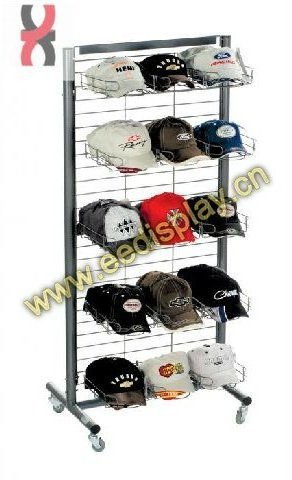 sports cap display rack / wire baseball cap display stand / hat display holder