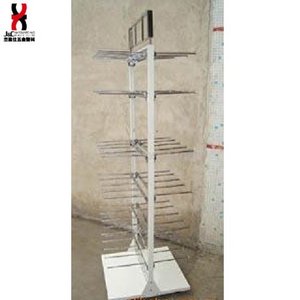 White Supermarket socks display stand for underquote/metal wire display promotion shelf/6 tiers flooring display holders