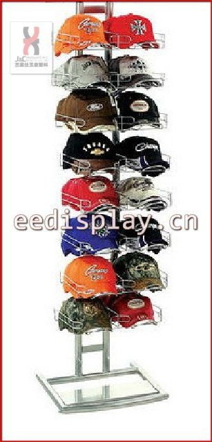 Floor Standing Baseball Cap Display Rack Hats Display Shelf