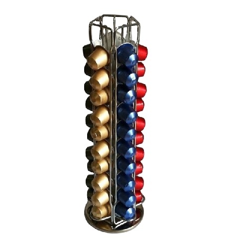 nespresso rotating coffee 50 pod capsule holder