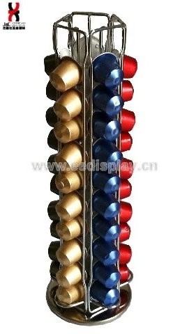 nespresso rotating coffee 50 pod capsule holder