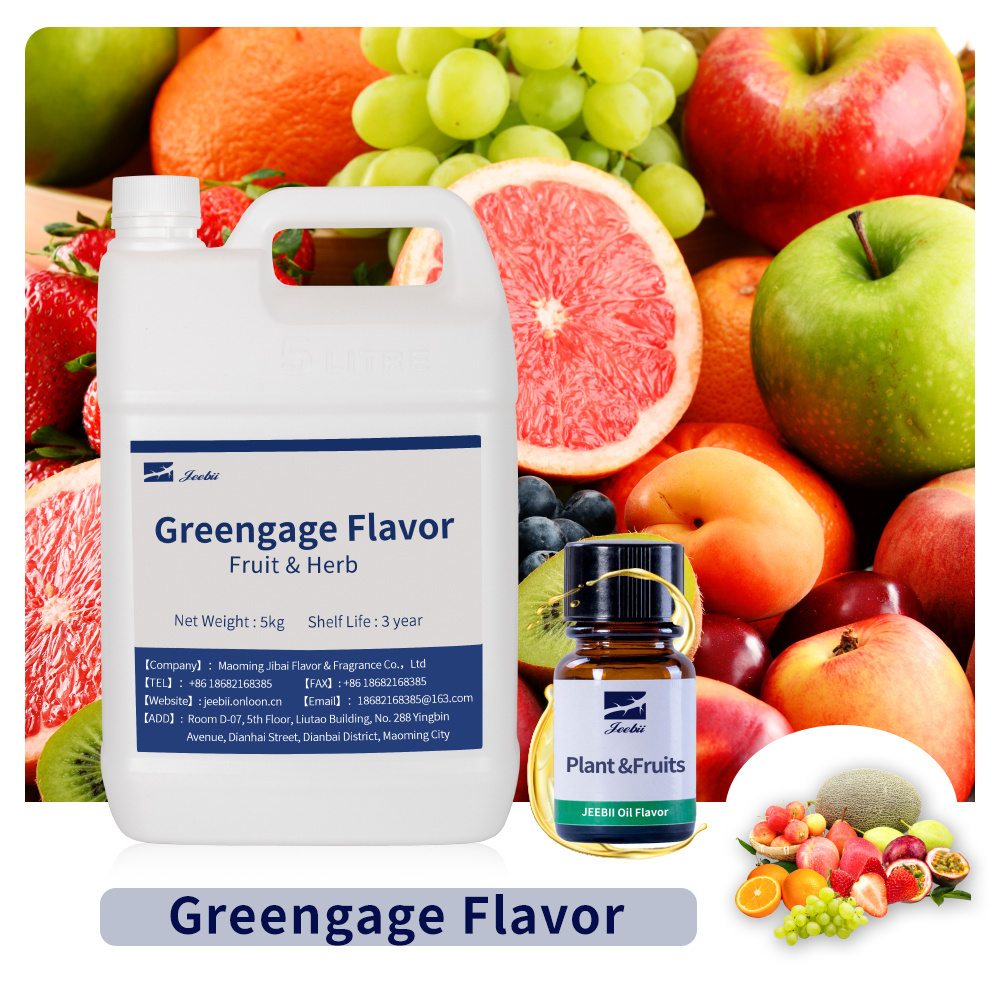 Super-Concentrated Greengage Liquid Electronic Cigarette Oil ODM Solid Fruit Herb for Tobacco Flavor Food Flavor