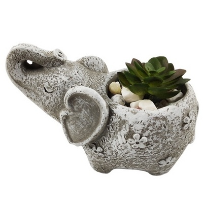 Animals Cement Flower Pot Elephants Succulent Pots Animal Decor for Cactus Planter garden tractor seed planter