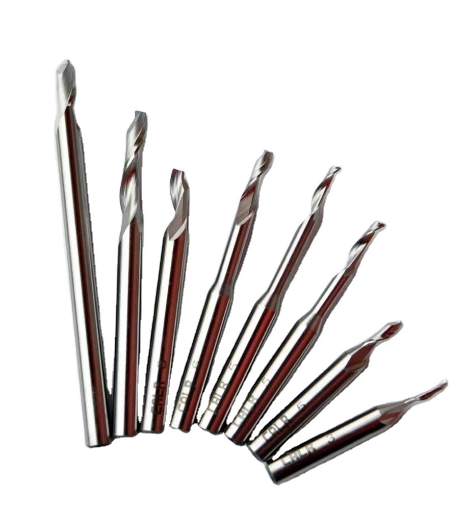 One flute spiral hss(high steel speed) bits special for cutting Aluminium alloy/CNC Router Bits for Aluminum Cutter Milling