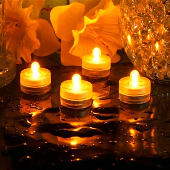 JEEJA submersible super bright led lights pine scented tea light candles with high quality