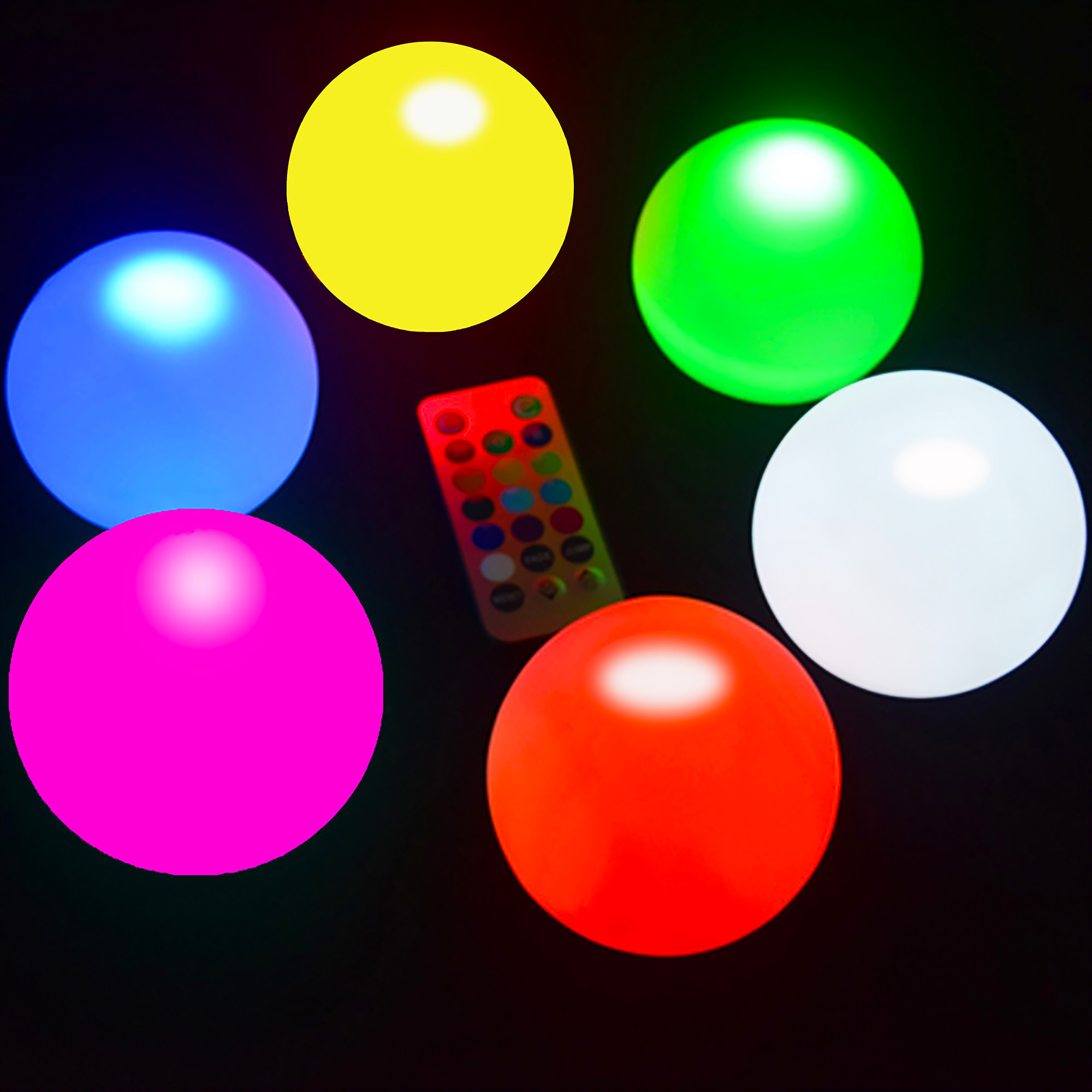 led swimming pool lighting 8cm floating pool light remote controlled color changing ball beach ball for Christmas decoration