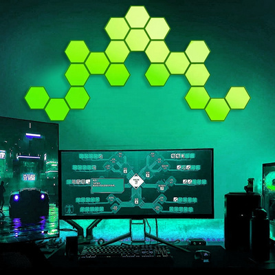 OEM ODM LED Hexa Lamps Panels Smart Led Hexagon Light Rgbic Modular DIY Game Decoration Lights