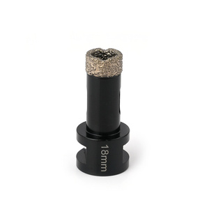 Vacuum Brazed 18mm M14 diamond hole saw cutter core drill bits for drilling porcelain tile ceramic