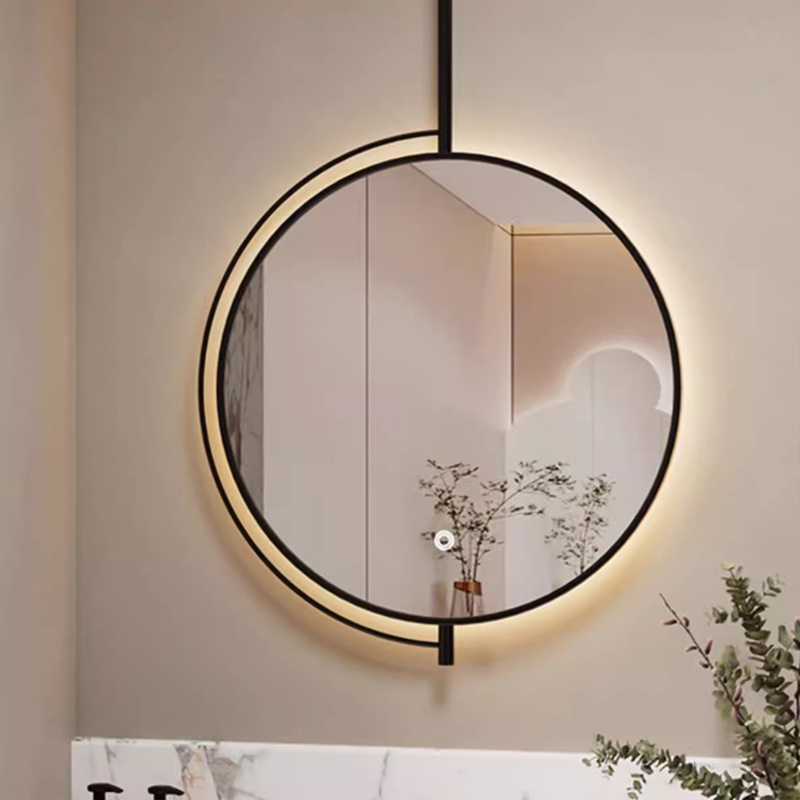 Rectangular Luminous Beauty Salon Makeup Bedroom Ceiling Hotel Room Homestay Hanging Mirror OEM