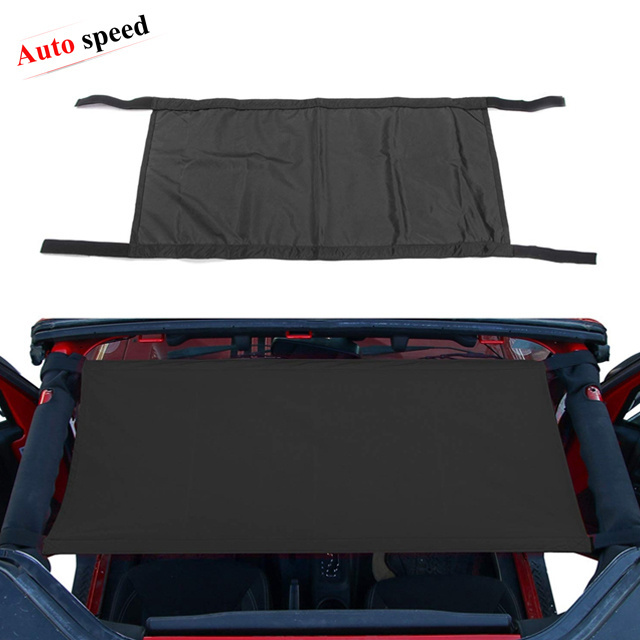 Black Car Roof Hammock for Jeep Wrangler 1997-2019 TJ JK JKU JL JLU