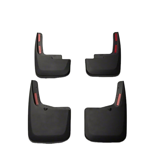 Custom Molded Front and Rear Mud Guards for 15-20 F-150 w/ OE Fender Flares; With Factory Fender Flares