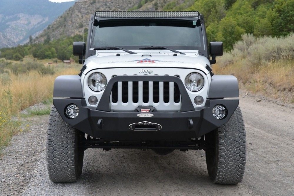 Jeep Wrangler JK black front Steel bumper for Jeep Wrangler JK