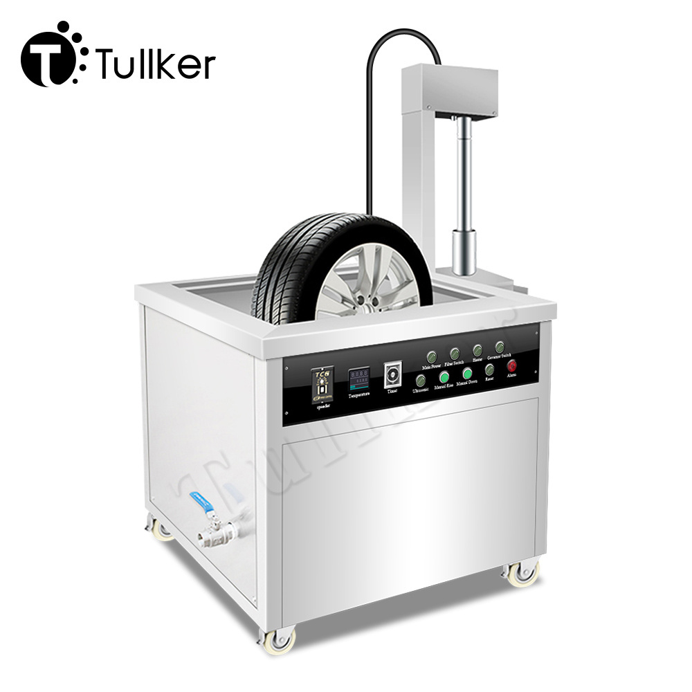 Tullker Car Truck Tyre Tire Wheel Aluminum Alloy Rims Automatic 40kHz 28kHz Industrial Ultrasonic Cleaner