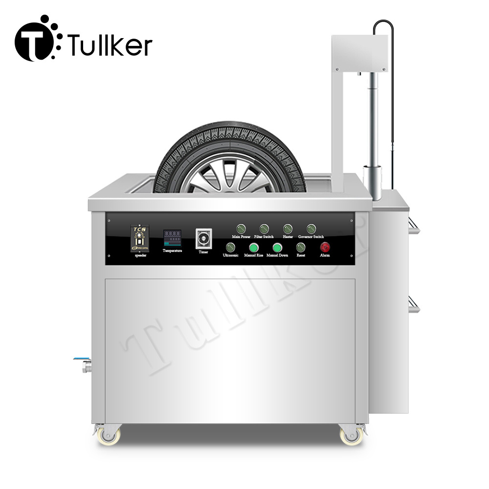 Tullker Car Truck Tyre Tire Wheel Aluminum Alloy Rims Automatic 40kHz 28kHz Industrial Ultrasonic Cleaner