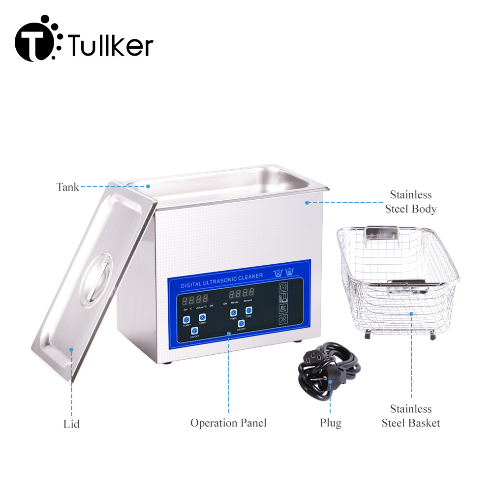 3.2L Digital Tullker Ultrasonic Cleaner MotherBoard Rust Remove Ultra Sonic Washer Clean Machine