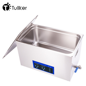 Tullker Digital 30L Ultrasonic Cleaner Temperature Time Adjust Hardware Parts Ultra Sonic Motherboard PCB Cleaning Machine