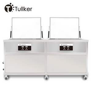 Tullker 61L Two Tanks Filter Dry Rinse Tooling Jig Engine Hardware Parts  40L 50L 60L Industry Ultrasonic Cleaner