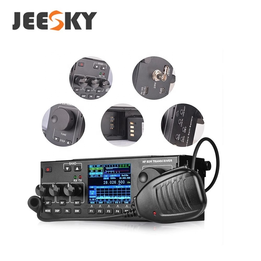 RS-978 SSB(J3E) CW/ AM / FM FREE-DV HF Ham SDR mobile Transceiver with battery/ HF SSB CB RADIO