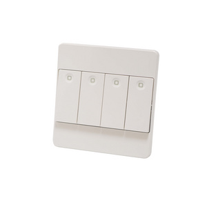 Jeetec Cepex C36 Range 4 gang 1 way switch White Color Medium Rocker PC Plate 86 Plate 3*3