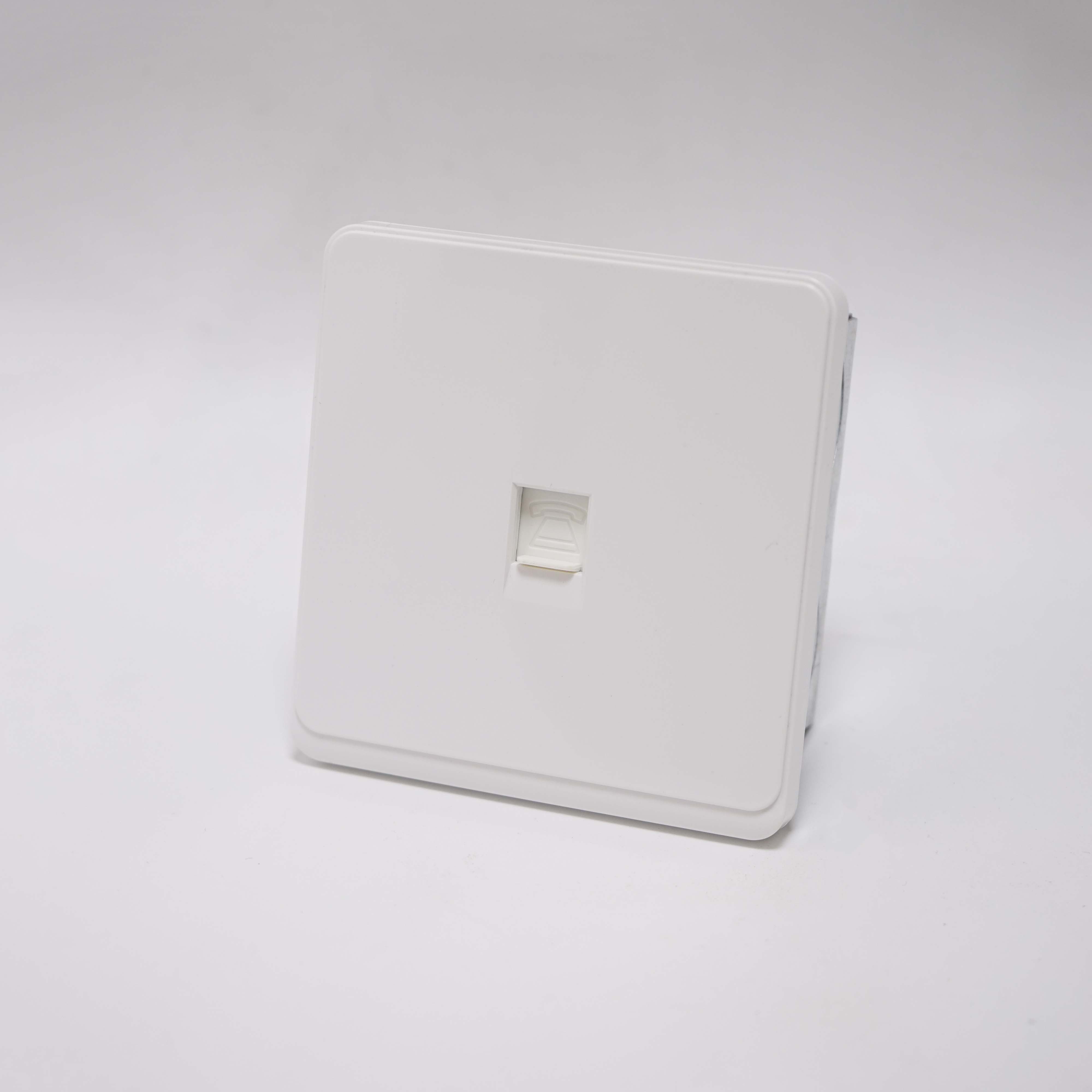 TA12 Range 1 gang telephone socket White Color Big rocker PC Plate 86 Plate 3*3