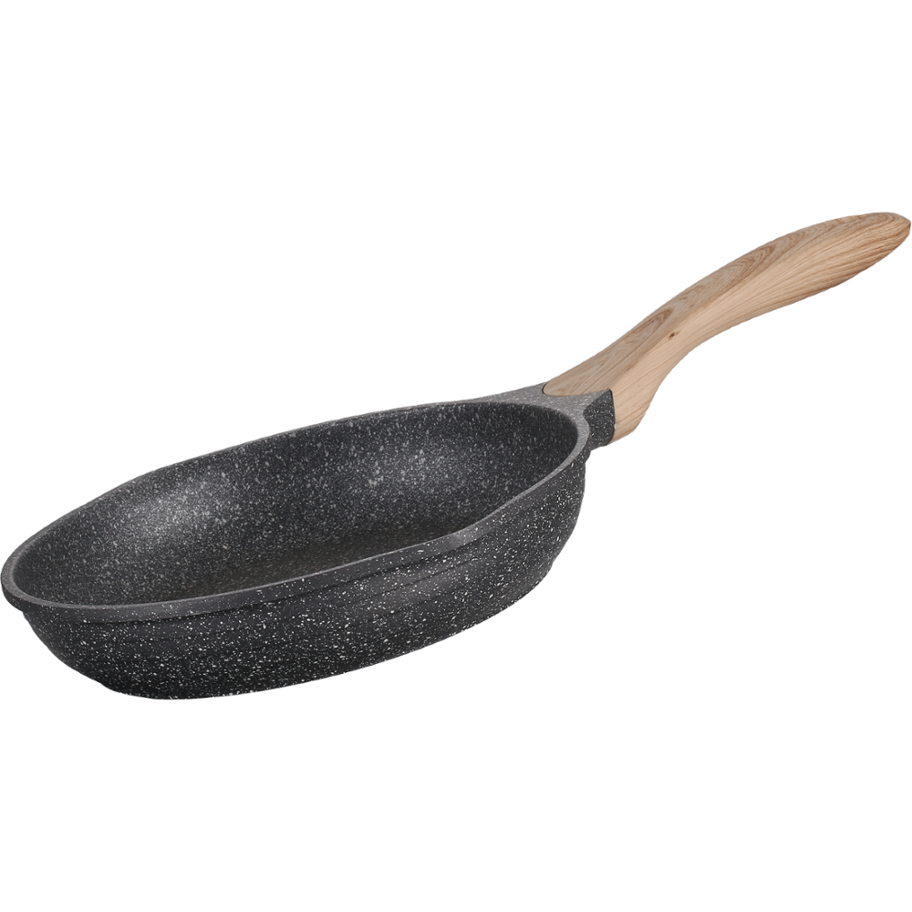 JEETEE Cast aluminium pots hot sale non stick wok pan with lid skillet with soft silicone handle cover egg pan