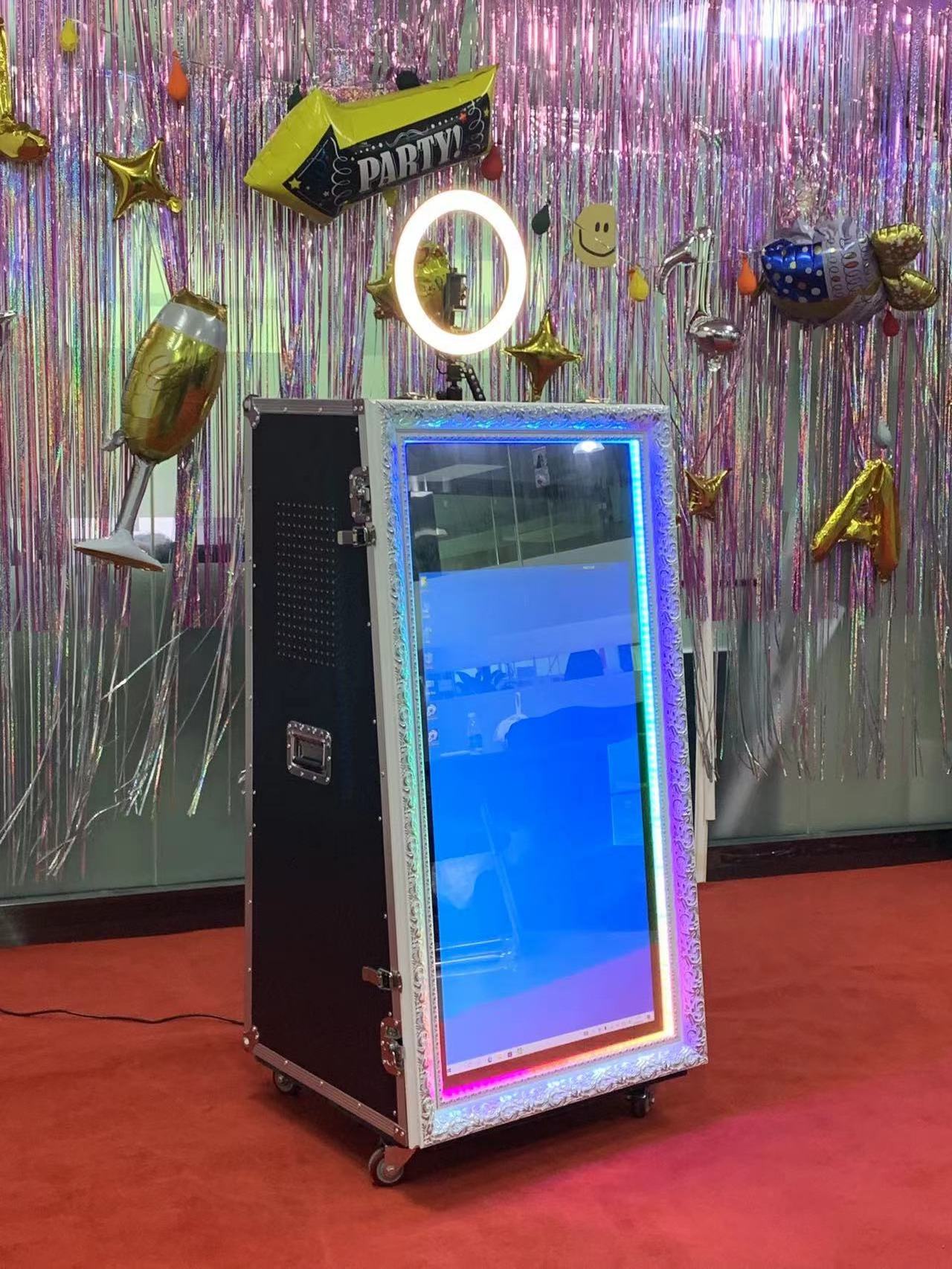 55-65 Inch Touch Screen Magic Mirror Photo Booth For Sale