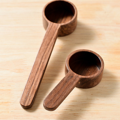 beech black walnut wood coffee bean scoop 8g 10g small wooden scoop wooden measuring scoop spoon