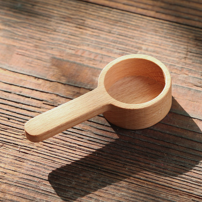 beech black walnut wood coffee bean scoop 8g 10g small wooden scoop wooden measuring scoop spoon