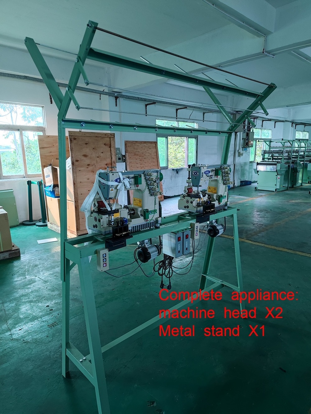 High speed  Nylon zipper teeth stitching machine with rack use for CFC Coli zipper