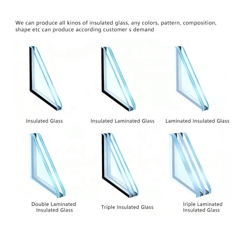 Engineering Building Facades Low E Vacuum Glass Price Isolation Sound Tempered Insulated Glazing Glass Bulletproof Glass Flat