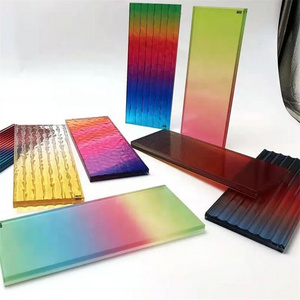 Color Building Decorative Wall Factory Price Art Glass Gradient Decoration Glass