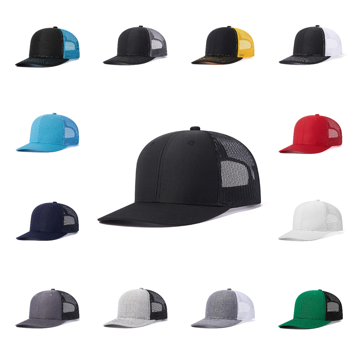 Wholesale Best Price Custom Logo Blank 6 Panel Mesh Back Women Mens Richardson 112 Trucker Hats