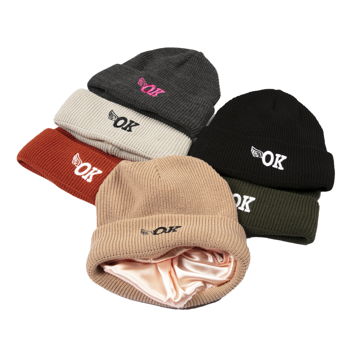 Foremost Hat Manufacturer Wholesale Winter Warm Unisex Knitted Hats Custom Logo Women Men Satin Lined Beanie