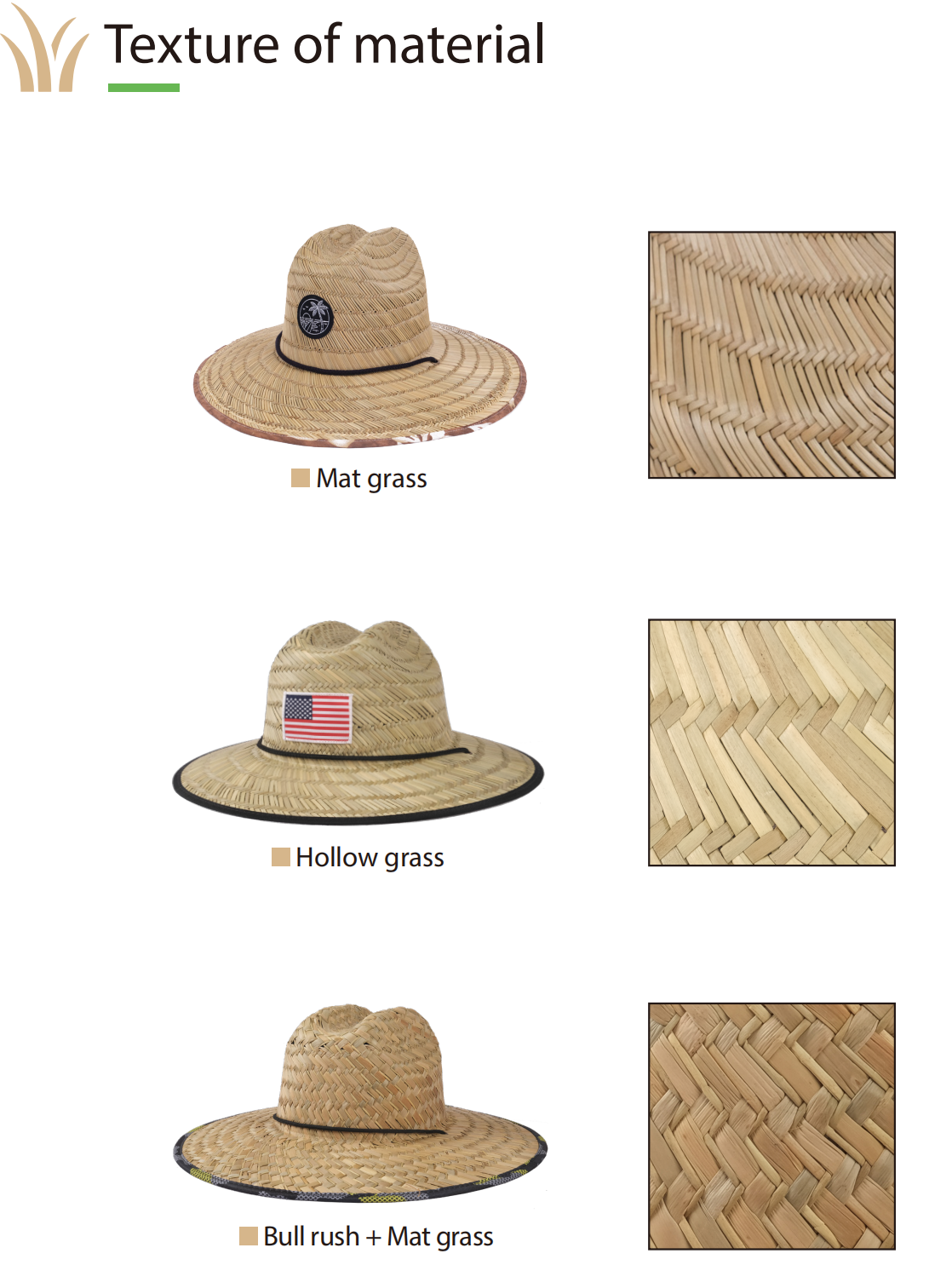 High Quality Summer Sun-proof Straw Beach Hat Wholesale Custom Logo Lifeguard Straw Hat with Big Brim