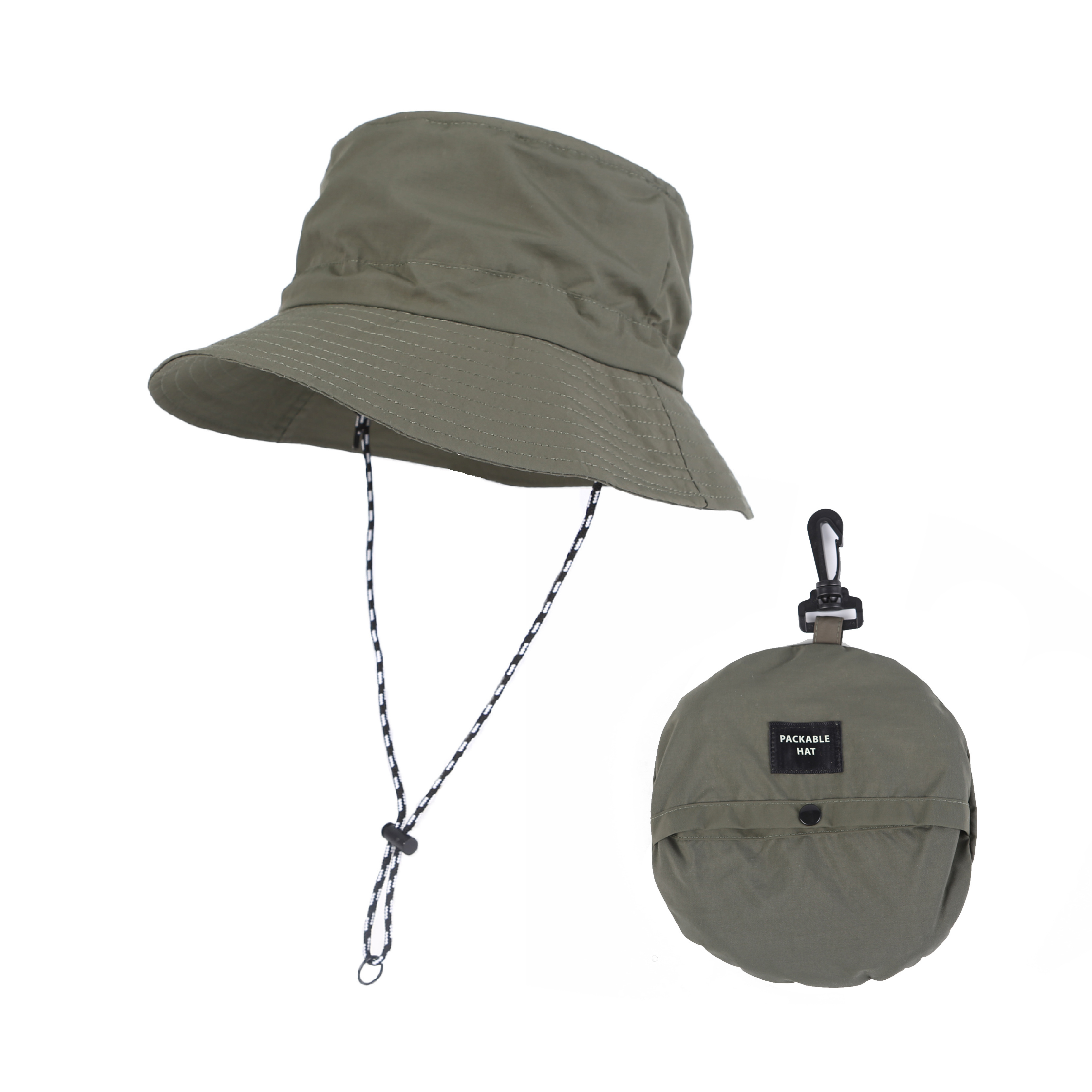 Outdoor Popular UV Resistance Custom Logo Bucket Fisherman Hat Camping Foldable Bucket Hat With String