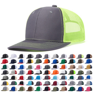 Wholesale Blank Richardson 112 Style Trucker Hats Plain High Quality Custom Embroidery Logo Mesh Snapback Sports Caps