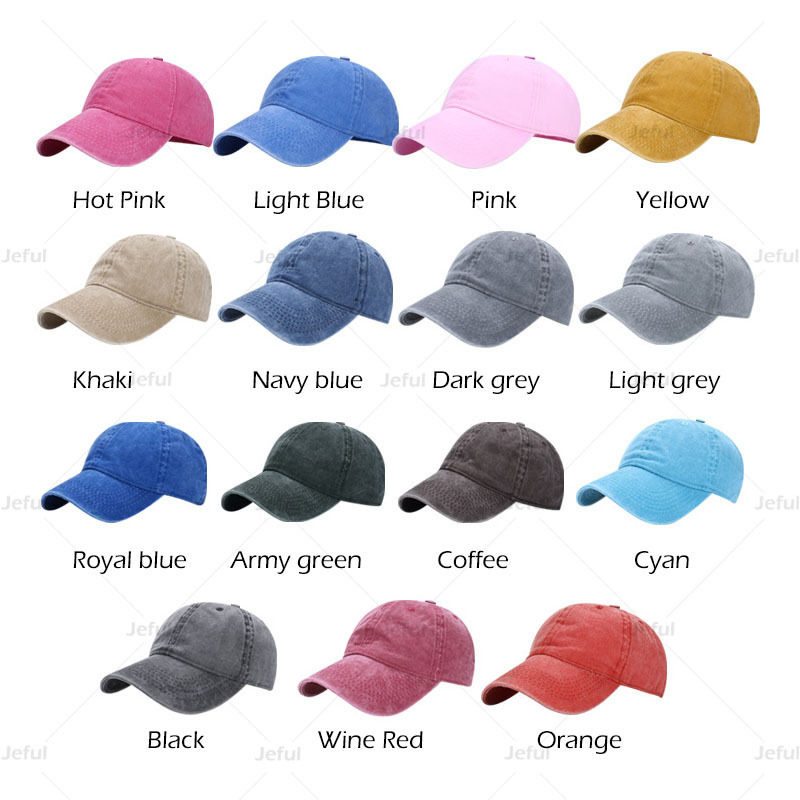 Wholesale Comfortable Unstructured Washed Cotton Dad Hat Custom 3D Embroidery Logo Vintage Distressed Baseball Caps