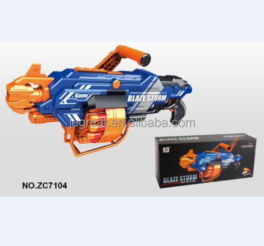 Super cool Electric blaze storm toy gun blaster with 20pcs big red refill darts