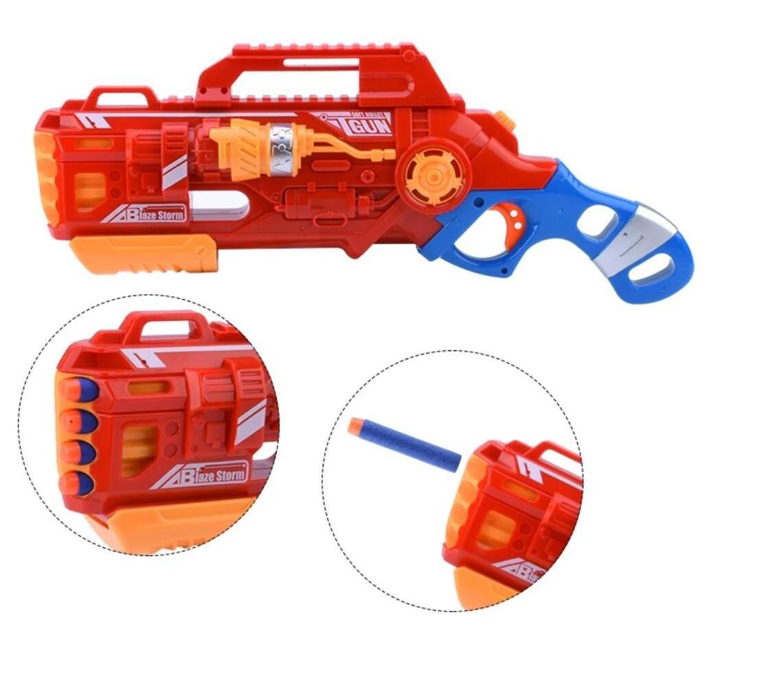 kids christmas gift shooting toy gun set  blaze storm soft bullets blaster with 20 darts