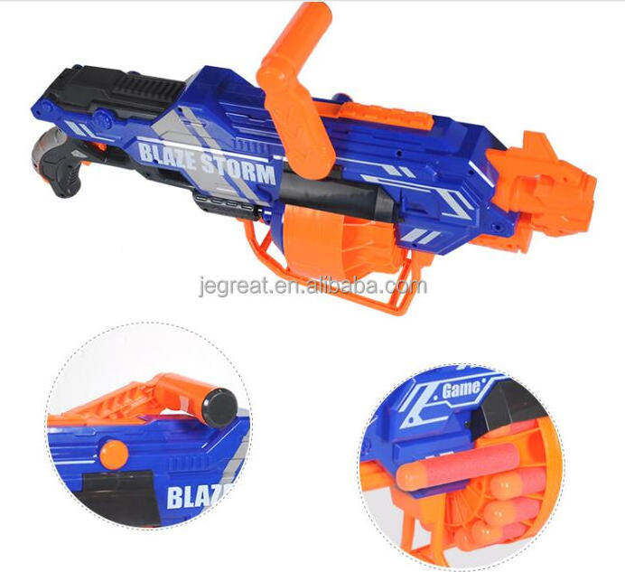 Super cool Electric blaze storm toy gun blaster with 20pcs big red refill darts