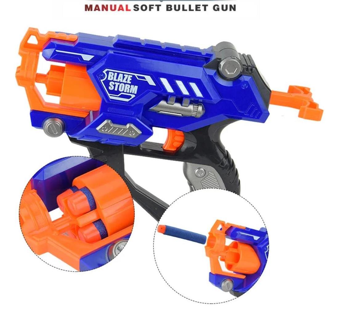 kids birthday party shooting toy blaze storm darts blaster with display box and 10 eva soft bullets