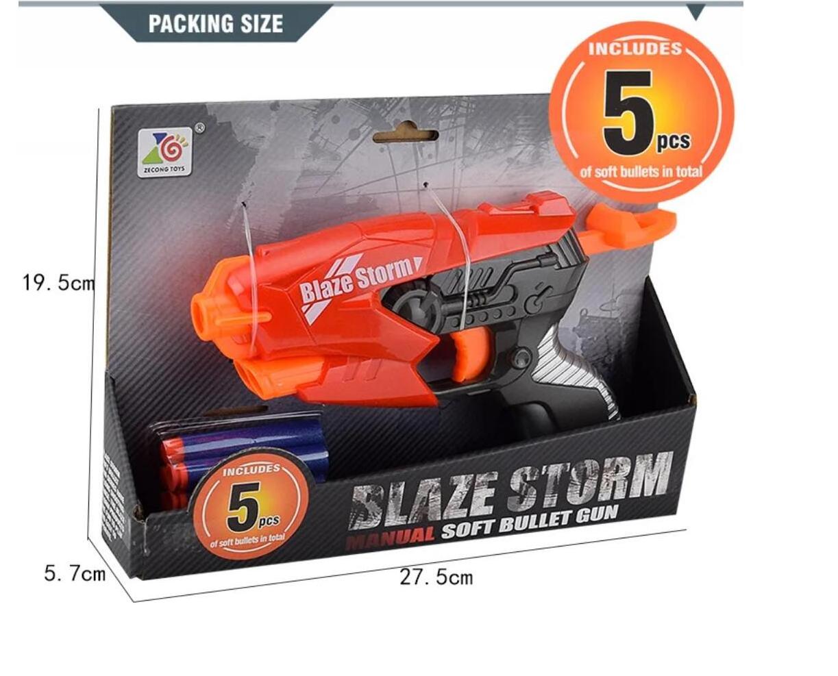 children birthday party flavor shooting game  blaze storm darts blaster toy with 5 eva soft bullets