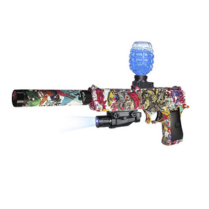 Gel Blaster Electric Automatic Gel Ball Blaster with Water Beads and Flashlight Outdoor Shooting Games for Kids and Adults Toys