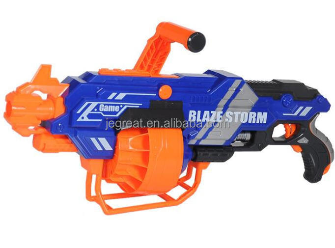 Super cool Electric blaze storm toy gun blaster with 20pcs big red refill darts