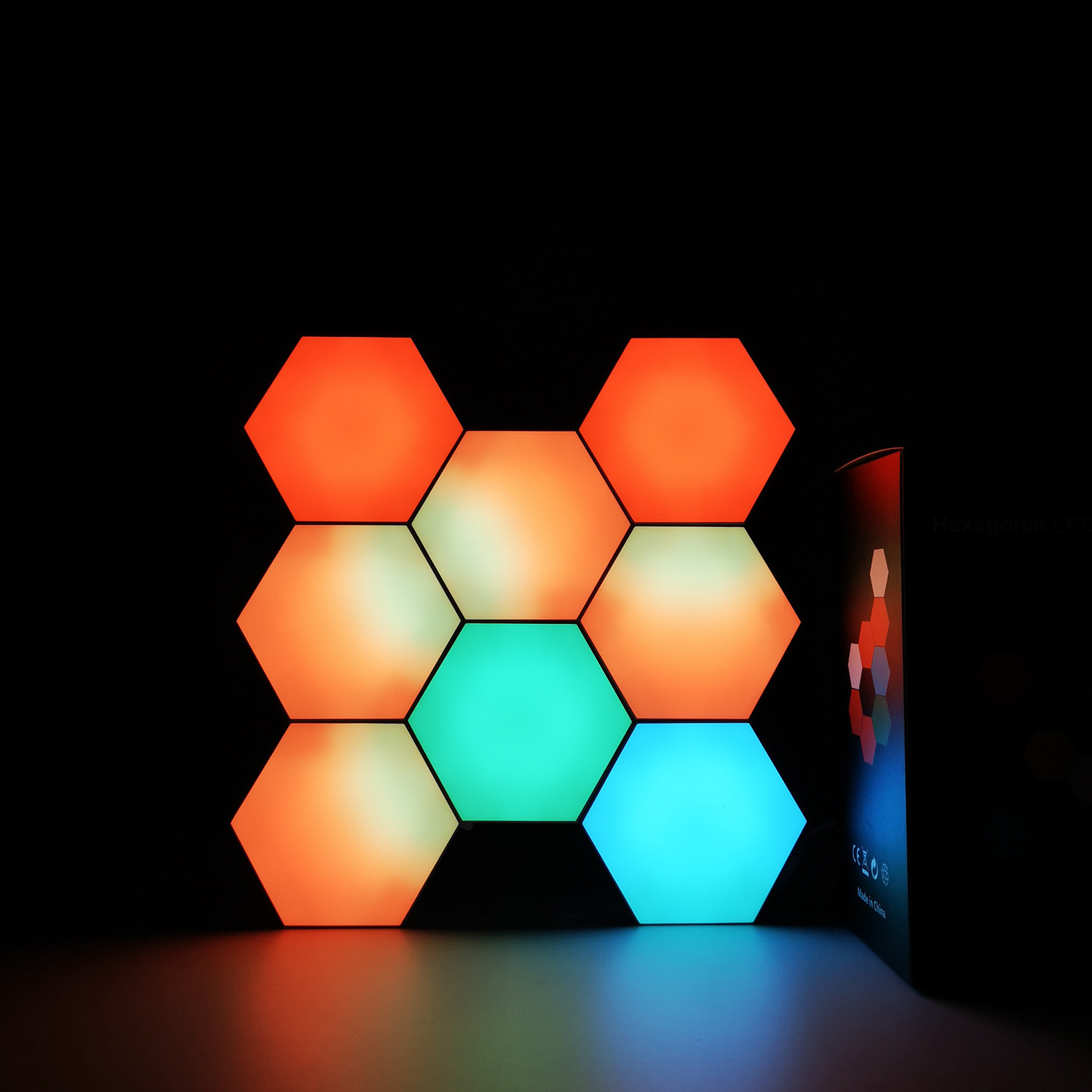 Lights panels led gaming wall lights hexagon light panels that dance to game and music Wall Panel DIY for Game Room