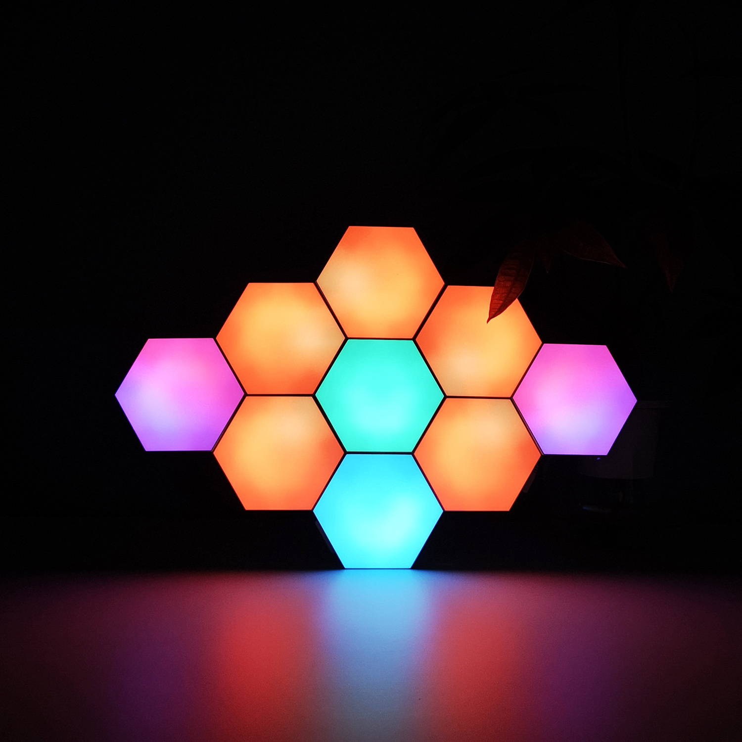 Mobile app Controlled Aurora Light 2021 NEW Honeycomb Module Light Hexagonal Lamp for Gaming Room Decoration