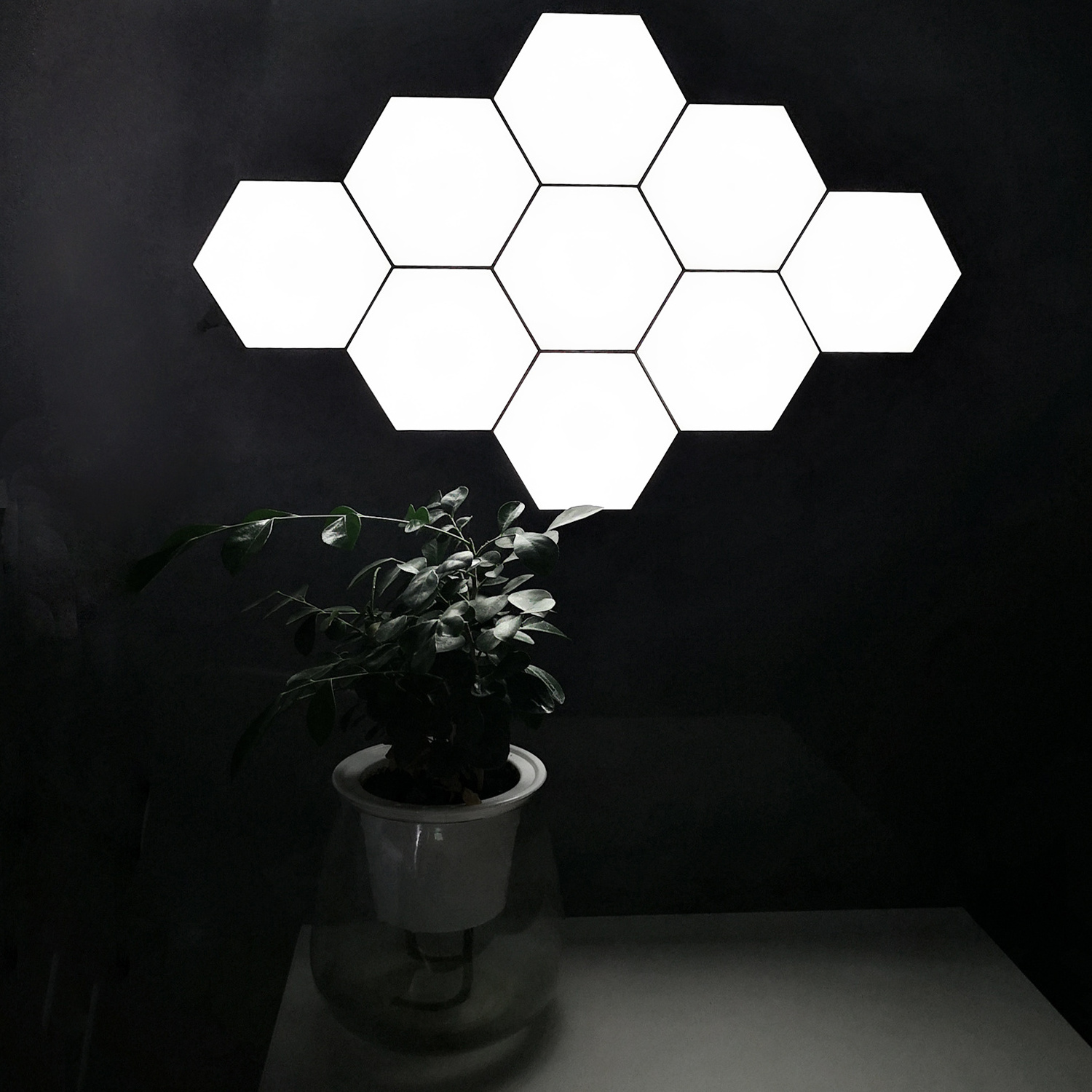 Hexagonal Bedroom LED Wall Light multi color changing Lamp Touch Kid's Room Night Light