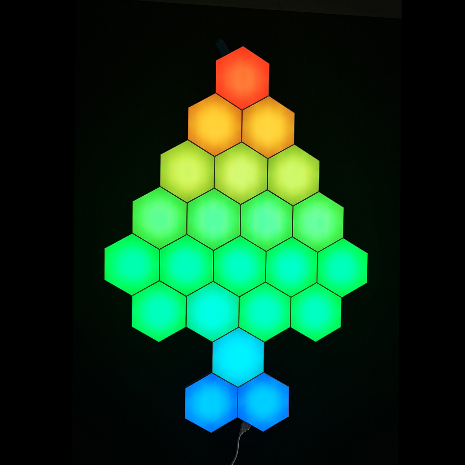 Hexagonal light wall decor led Panels  LED Wall Gaming Lights RGB Modular Lights new product ideas 2023 smart home decor