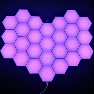 Hexagonal light wall decor led Panels  LED Wall Gaming Lights RGB Modular Lights new product ideas 2023 smart home decor